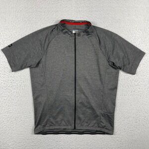 Bontrager Circuit Cycling Jersey Mens XL Gray Short Sleeve Full Zip 14962